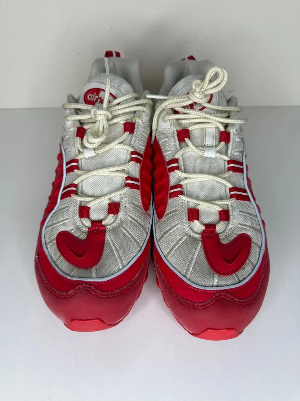 Nike Air Max 98 University Red White Sneakers 640744-602 Mens Size 46 US 12